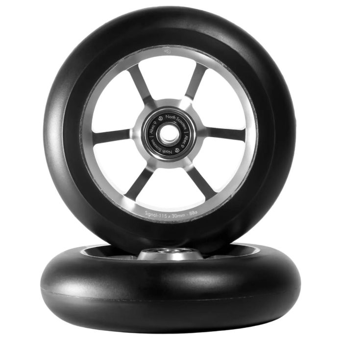 NORTH Roues Signal V3 115m x 30mm Silver/Black PU