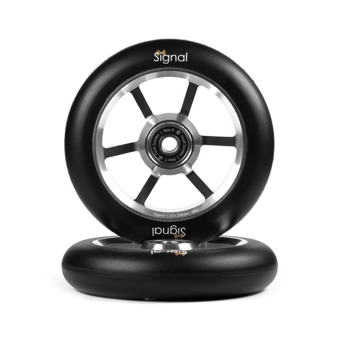NORTH Roues Signal Logo V3 110mm x 24mm Silver/Black PU