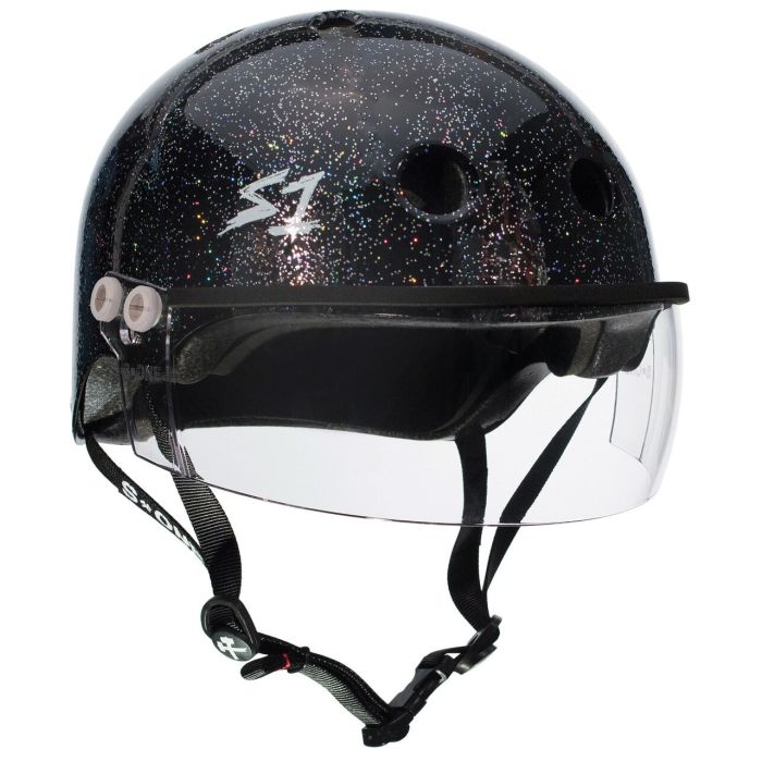 S-ONE Helmet Lifer Visor Black Gloss Glitter