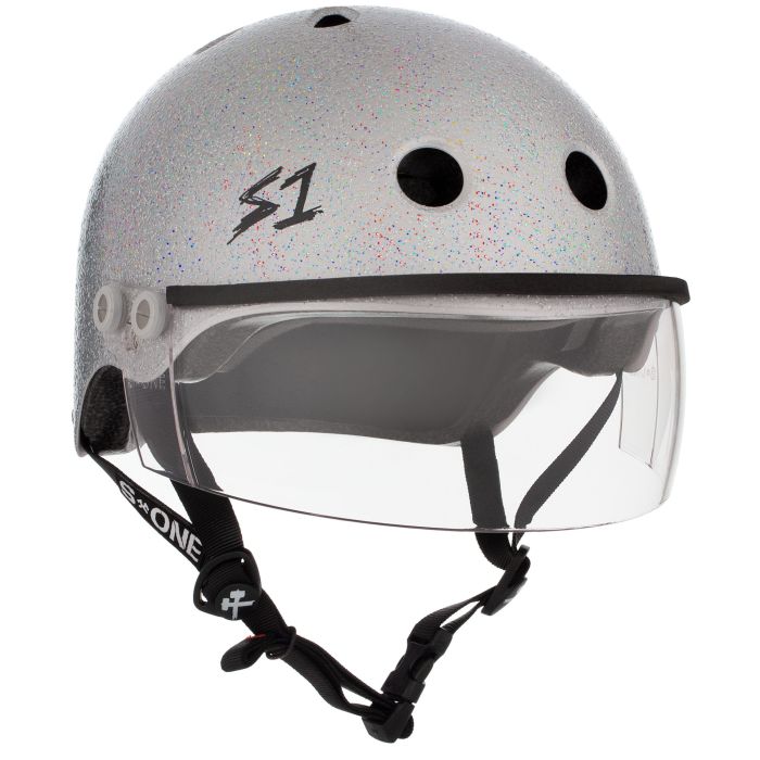 S-ONE Helmet Lifer Visor Silver Glitter