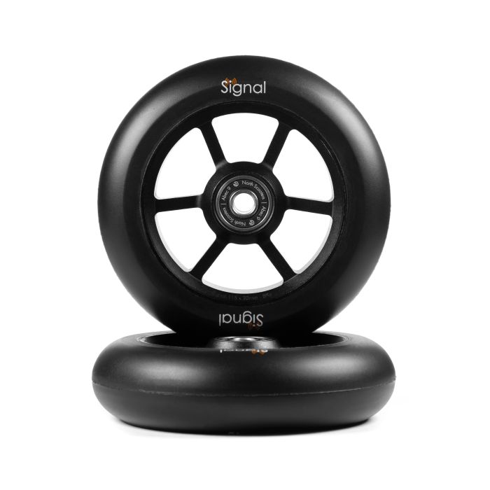 NORTH Roues Signal Logo V3 115mm x 30mm Matte Black/Black PU