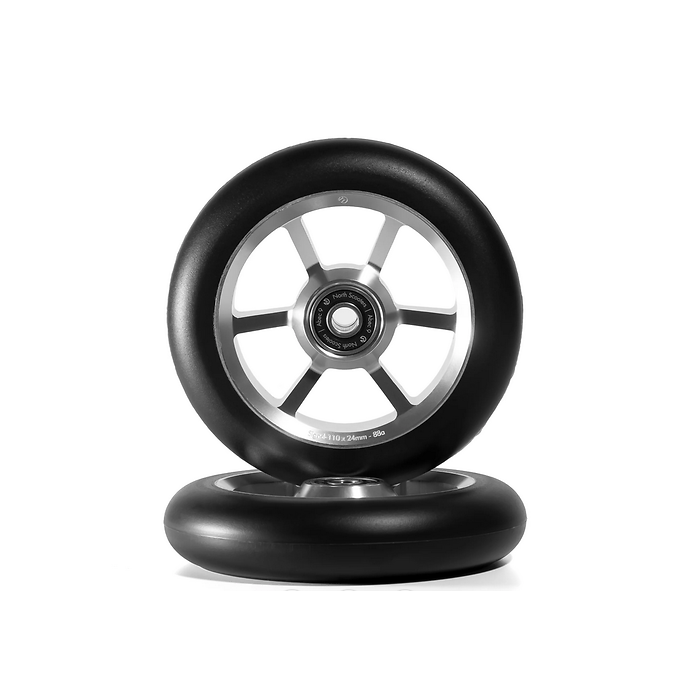 NORTH Roues Signal V3 115mm x 30mm Silver/Black PU